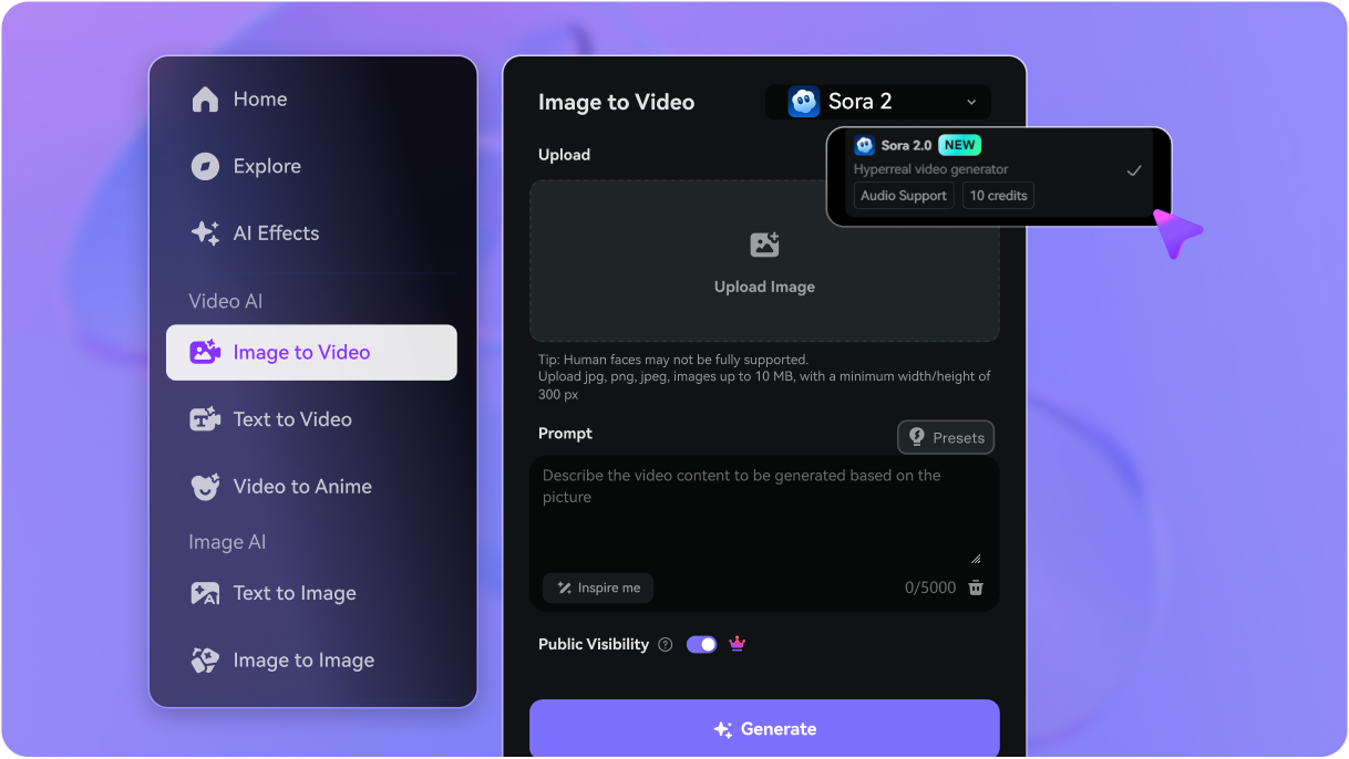 Step 1 — Visit Media.io Text-to-Video AI