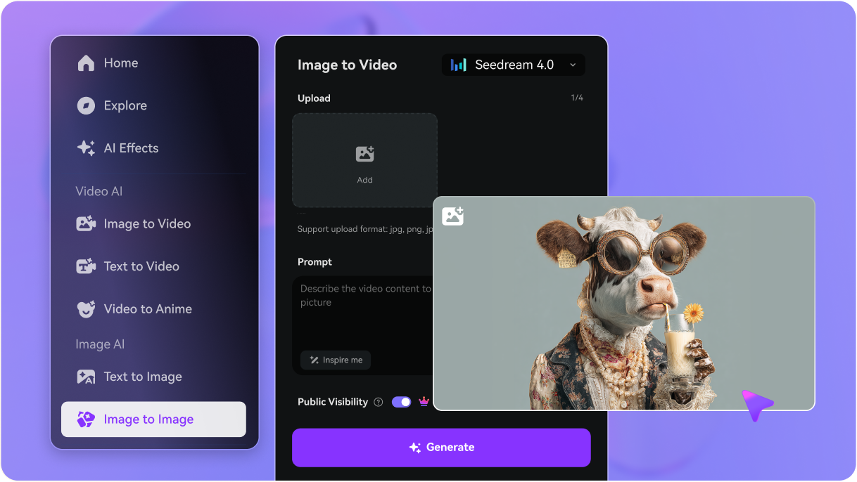 step1 access seedream at media.io